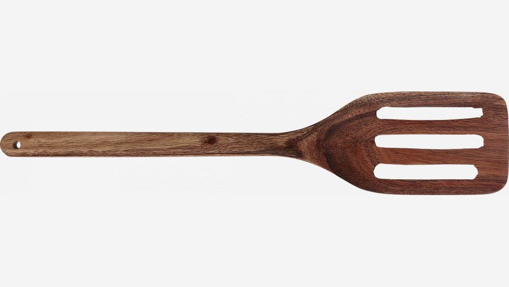 Spatule à trous en bois d'acacia