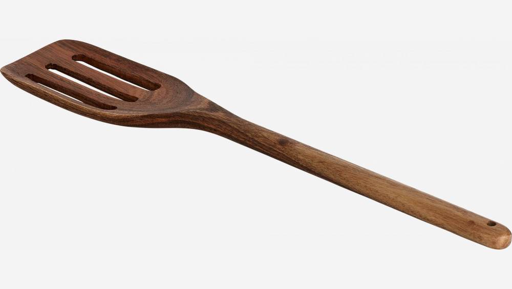 Spatule à trous en bois d'acacia