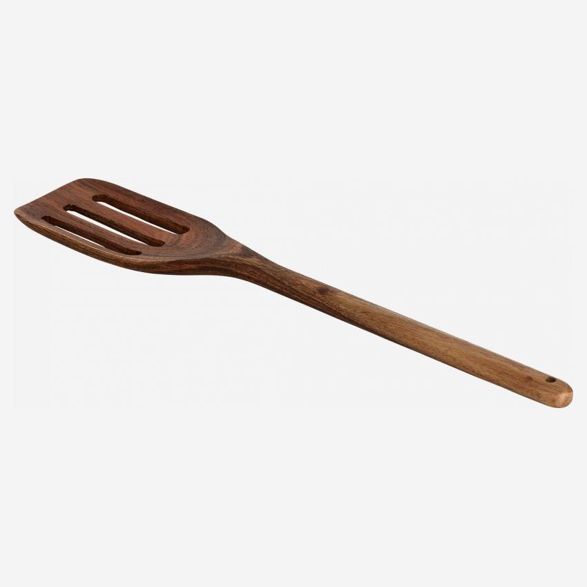 Spatule à trous en bois d'acacia