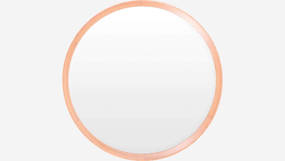 Miroir rond 84 cm en chêne