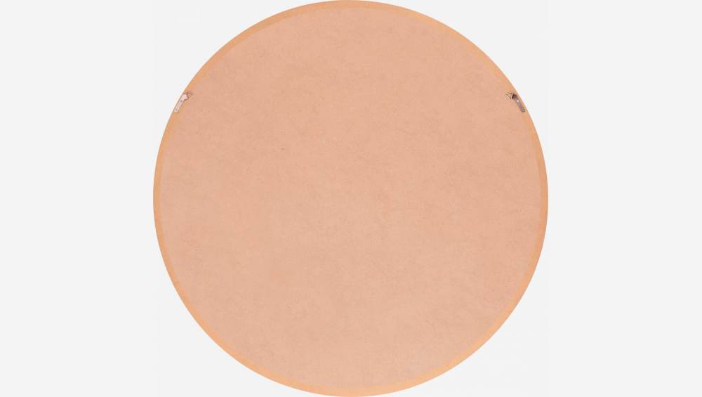 Miroir rond 84 cm en chêne