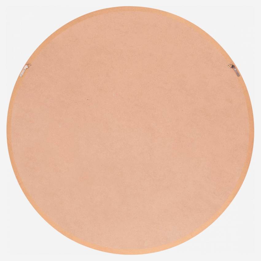 Miroir rond 84 cm en chêne