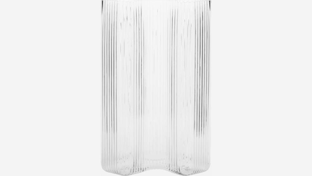 Vase en verre - 40 cm - Transparent