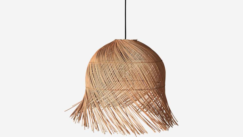 Abat-jour de suspension en rotin - Naturel - 55 cm