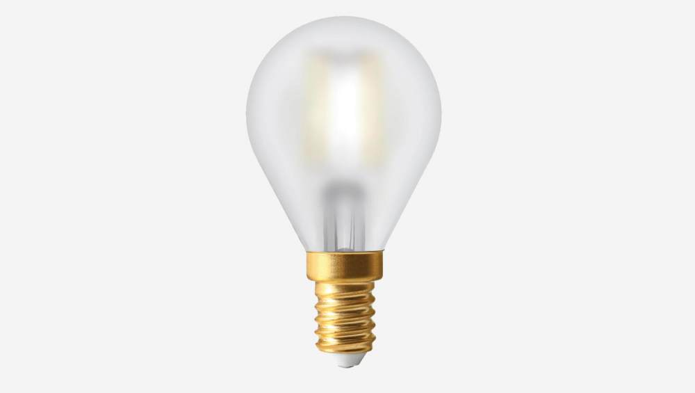 Ampoule sphérique à LED G45 E14 en verre dépoli - 4W - 2700K