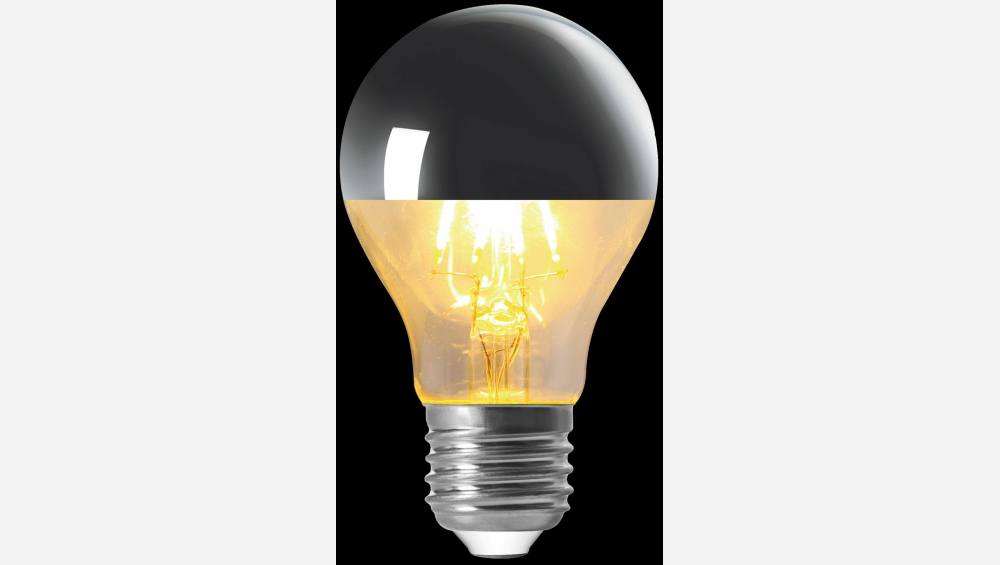 Ampoule standard à LED A60 E27 calotte argentée - 6W - 2700K 