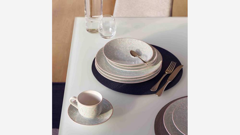 Set de table rond 38cm bleu