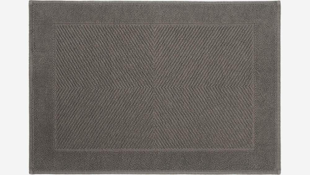 Tapis de bain 80x60cm en coton marron