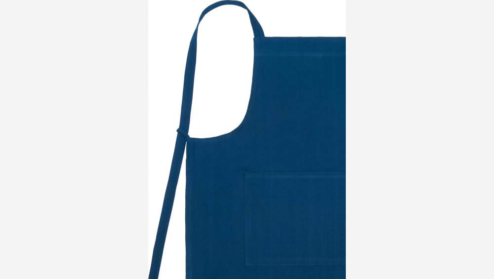 Tablier de cuisine en coton - Bleu cobalt