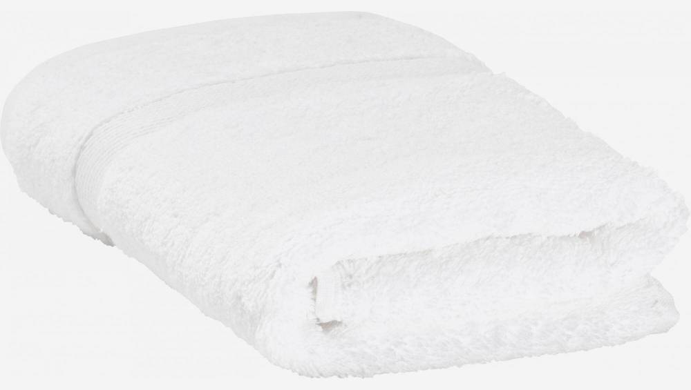 Serviette de toilette en coton - 70 x 140 cm - Blanc