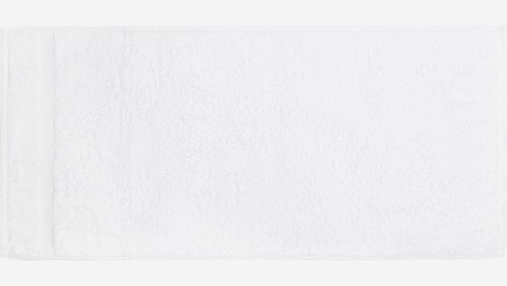 Serviette de toilette en coton - 70 x 140 cm - Blanc