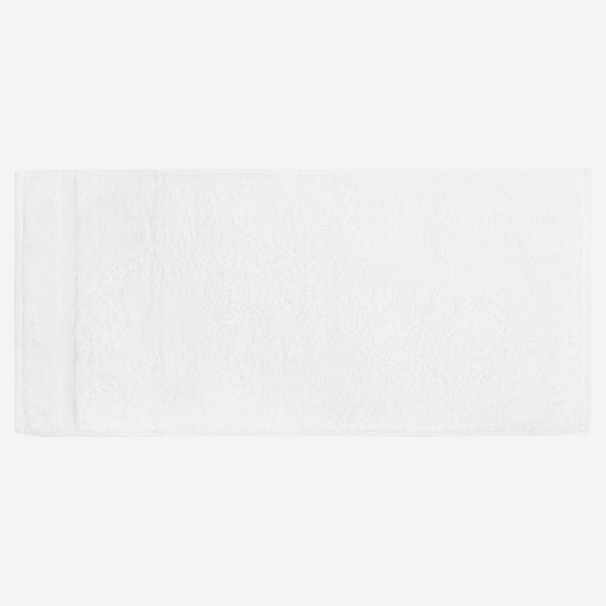 Serviette de toilette en coton - 70 x 140 cm - Blanc