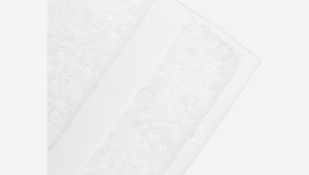 Serviette de toilette en coton - 70 x 140 cm - Blanc