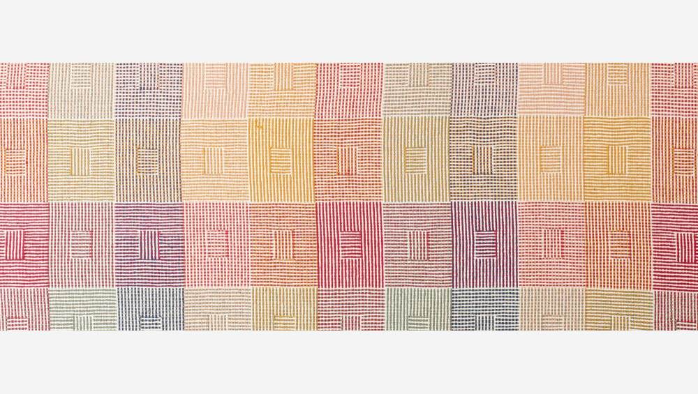 Plaid en coton - 130 x 170 cm - Patchwork de couleurs