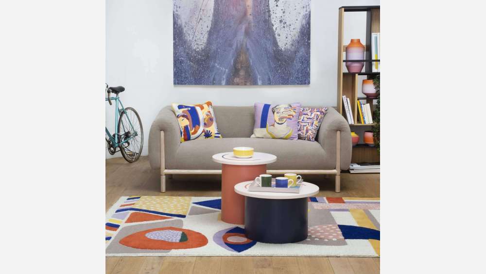 Tapis en laine tufté main - 170 x 240 cm - Multicolore - Design by Floriane Jacques