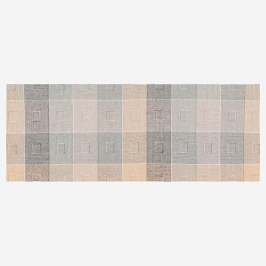 Plaid en coton - 130 x 170 cm - Patchwork de couleurs