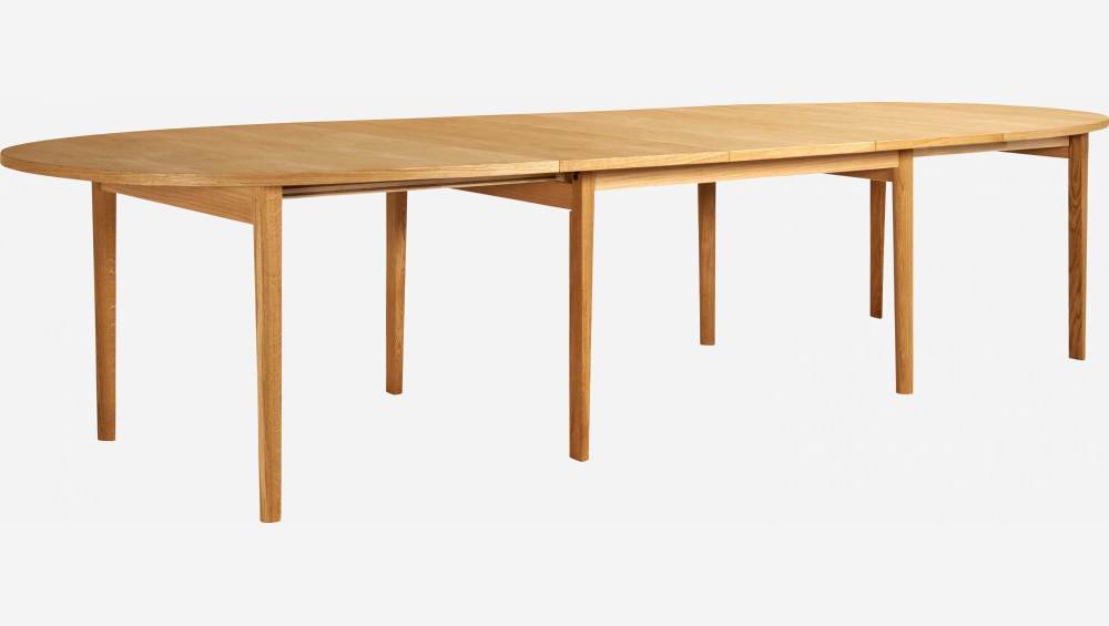 Table ovale extensible en chêne