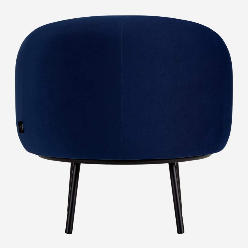 Fauteuil en velours - Bleu - Design by Adrien Carvès