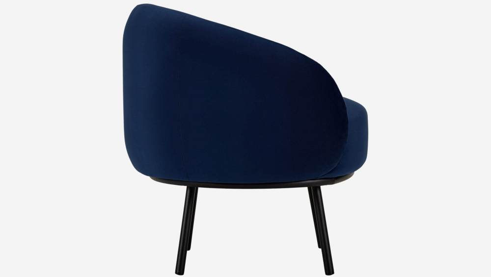 Fauteuil en velours - Bleu - Design by Adrien Carvès