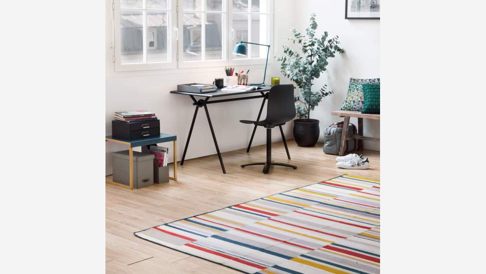 Tapis en coton tissé main - 170 x 240 cm - Multicolore - Design by Floriane Jacques