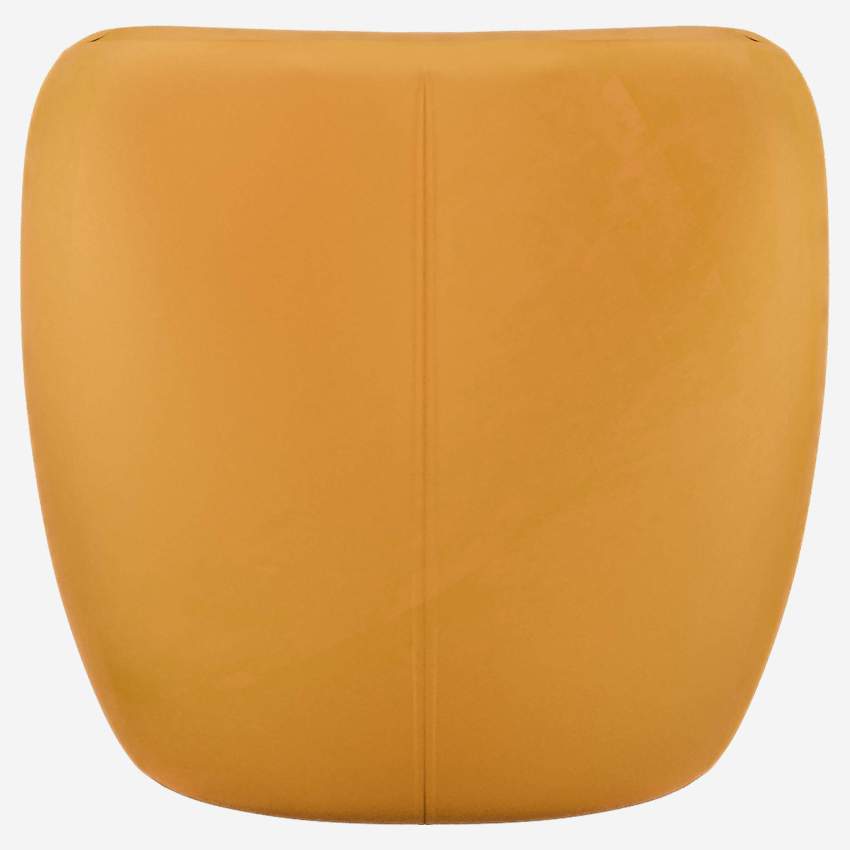 Fauteuil en velours - Jaune moutarde