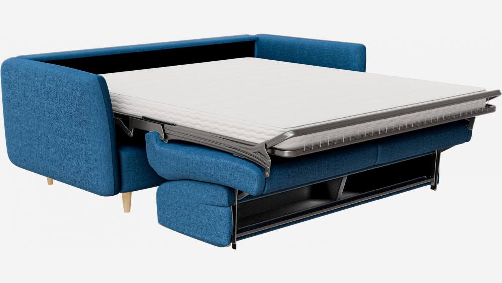 Canapé convertible en tissu - Bleu foncé