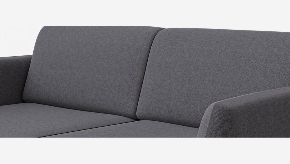 Canapé convertible en tissu - Gris anthracite