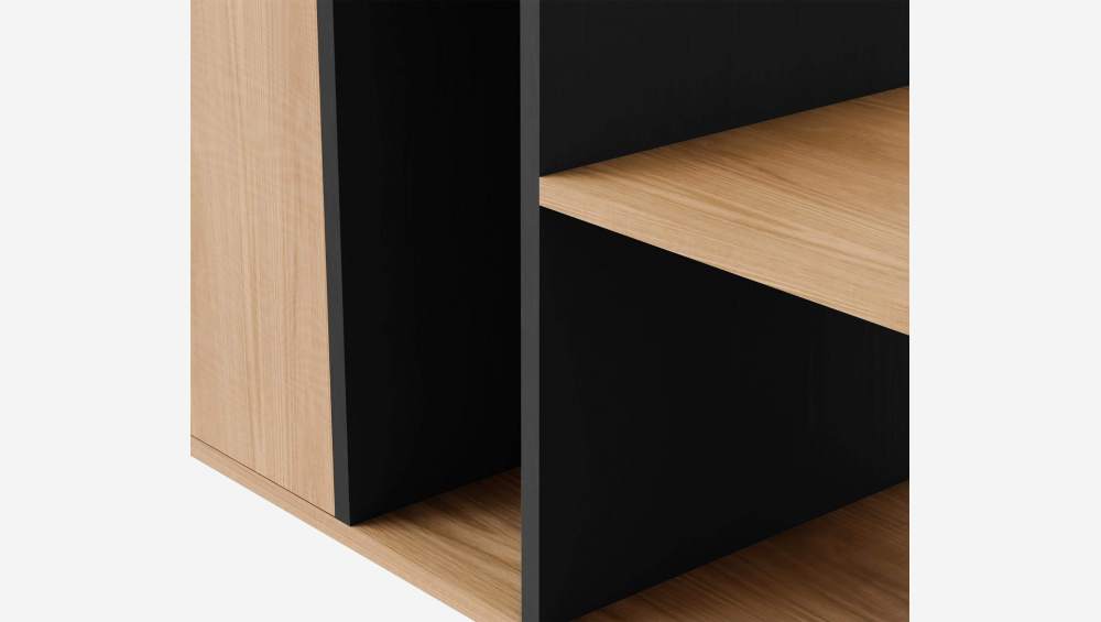 Cabinet en chêne - Naturel et noir - Design by Adrien Carvès