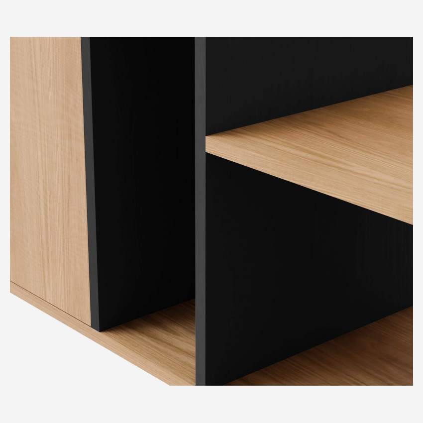 Cabinet en chêne - Naturel et noir - Design by Adrien Carvès