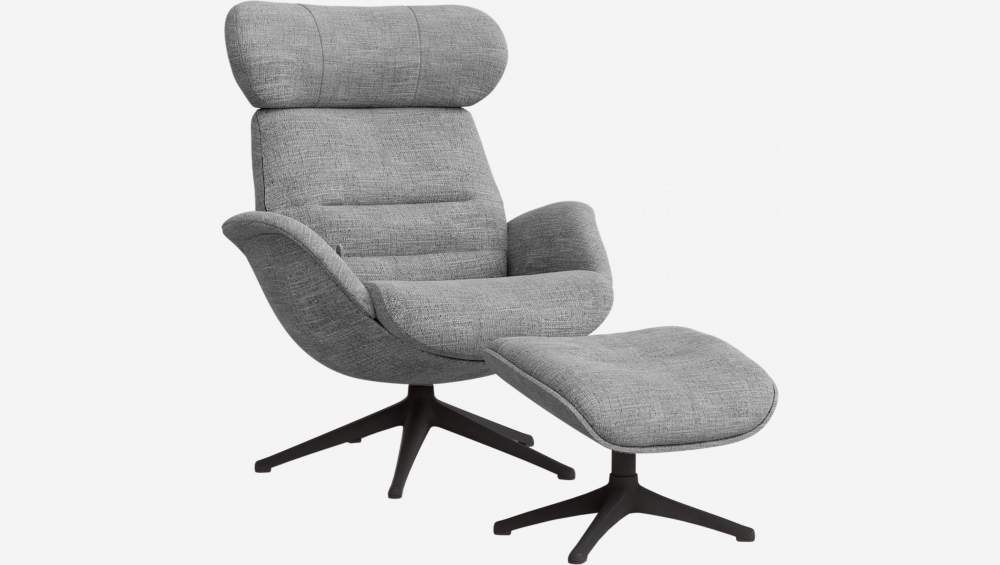 Fauteuil en tissu - Gris