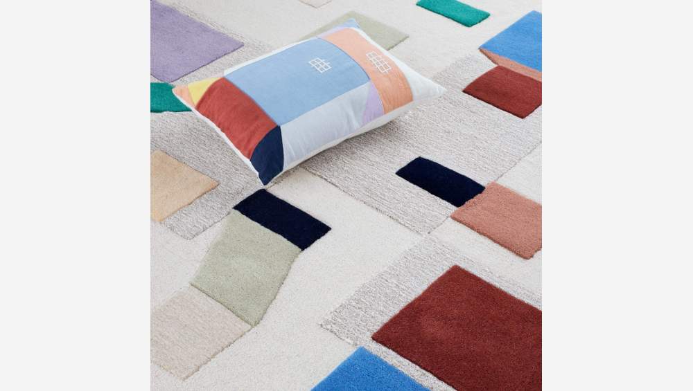 Tapis en laine tufté main - 170 x 240 cm - Multicolore - Design by Floriane Jacques