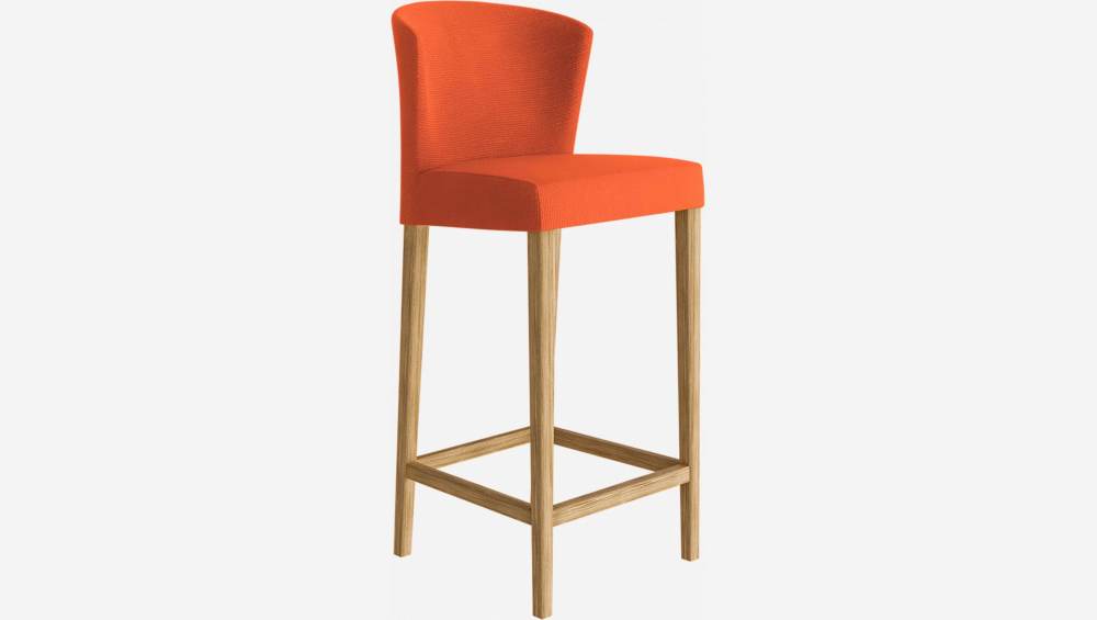 Chaise haute de bar en tissu - Orange