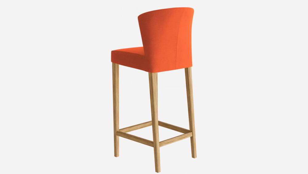 Chaise haute de bar en tissu - Orange