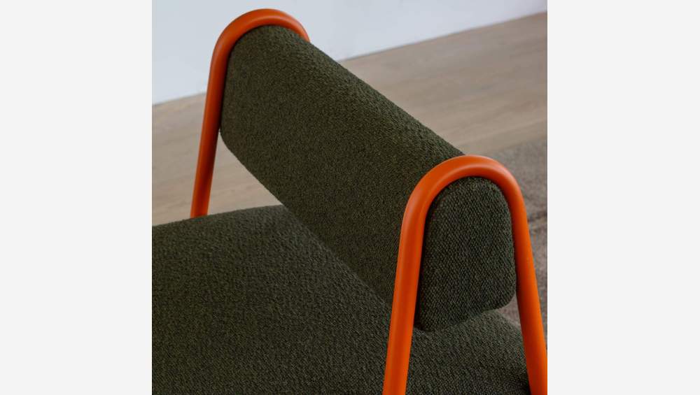 Fauteuil en tissu - Vert fougère - Design by Anthony Guerrée