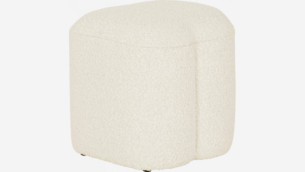 Pouf en tissu de forme organique – Blanc - Design by Marie Matsuura