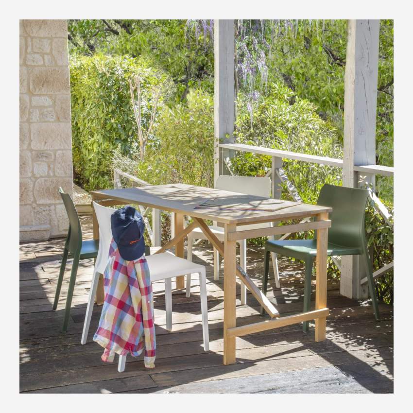 Chaise  en polypropylène et  fibre de verre - Blanc