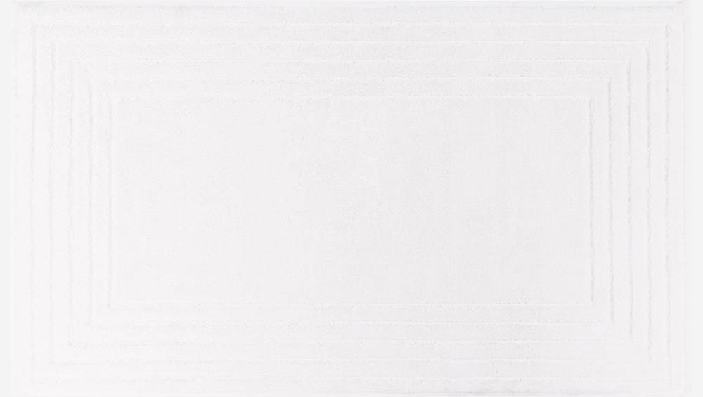 Tapis de bain en coton - 60 x 80 cm - Blanc