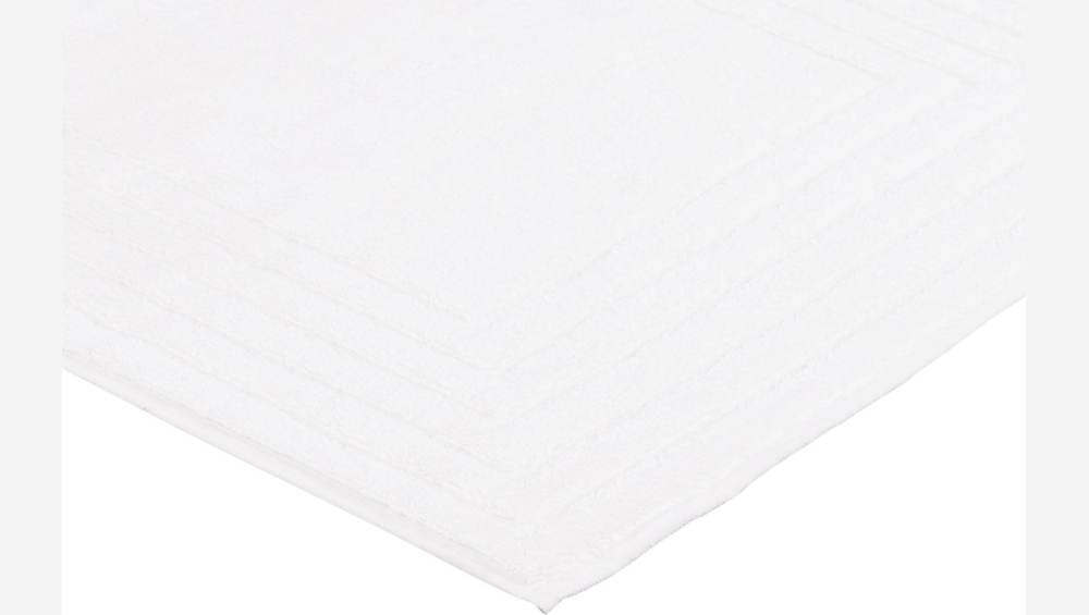 Tapis de bain en coton - 60 x 80 cm - Blanc