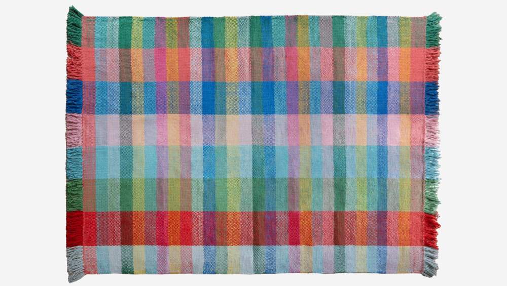 Tapis tissé en laine - 240 x 170 cm - Multicolore