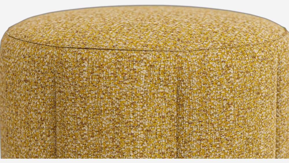 Pouf 76 cm en tissu Venezia - Jaune épice 