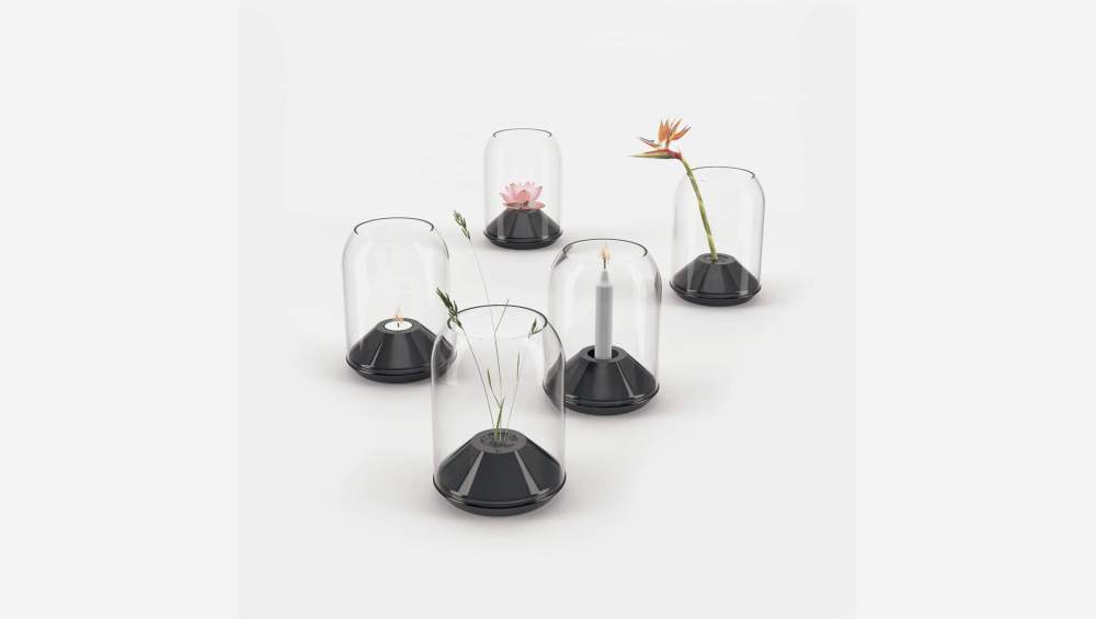 Photophore/cloche en verre - Design by Alain Gilles pour Designerbox