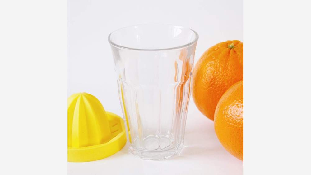 Presse agrumes en verre - Jaune - Design by 5.5 pour Designerbox