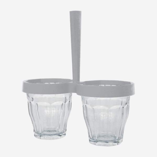 Ramequins en verre Duo de choc - Gris - Design by 5.5 pour Designerbox