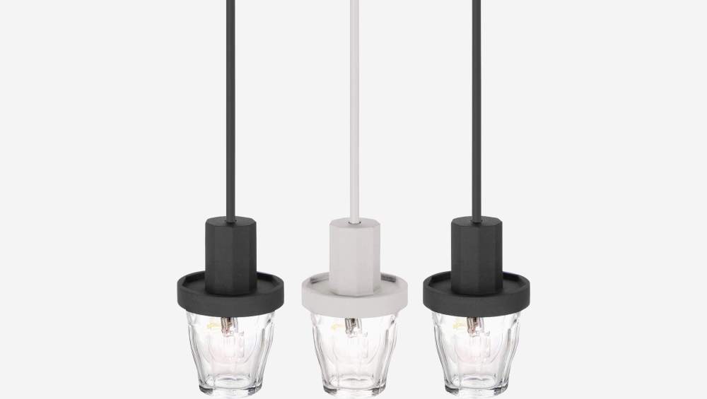 Suspension en verre - Gris - Design by 5.5 pour Designerbox