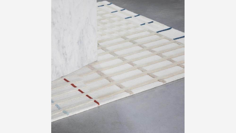 Tapis tufté en laine - 240 x 170 cm - Beige - Design by Floriane Jacques