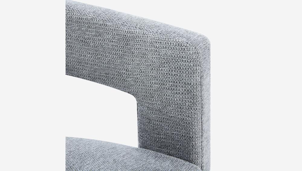 Fauteuil tripode en tissu chenille - Gris clair