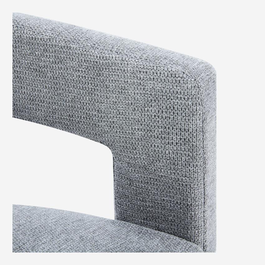 Fauteuil tripode en tissu chenille - Gris clair