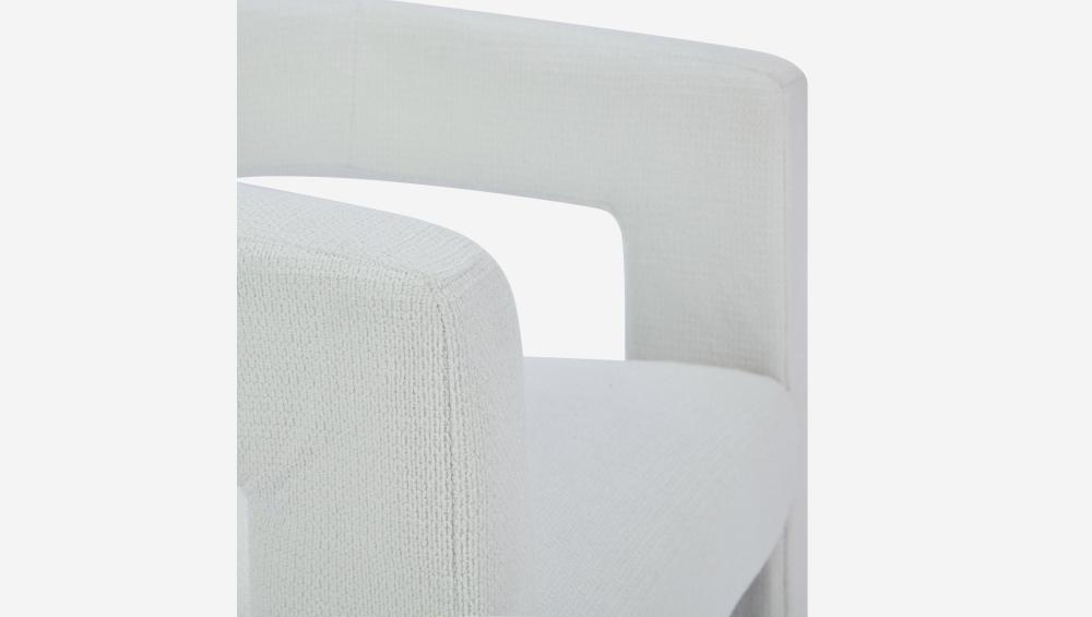 Fauteuil tripode en tissu chenille - Blanc