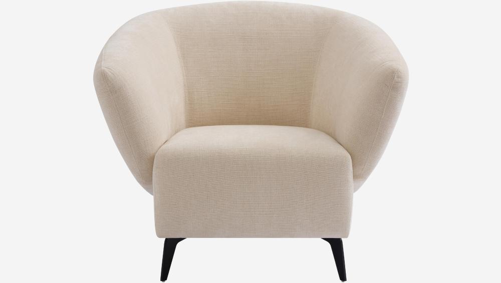 Fauteuil en tissu - Crème