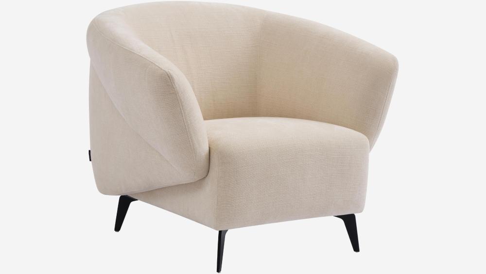 Fauteuil en tissu - Crème